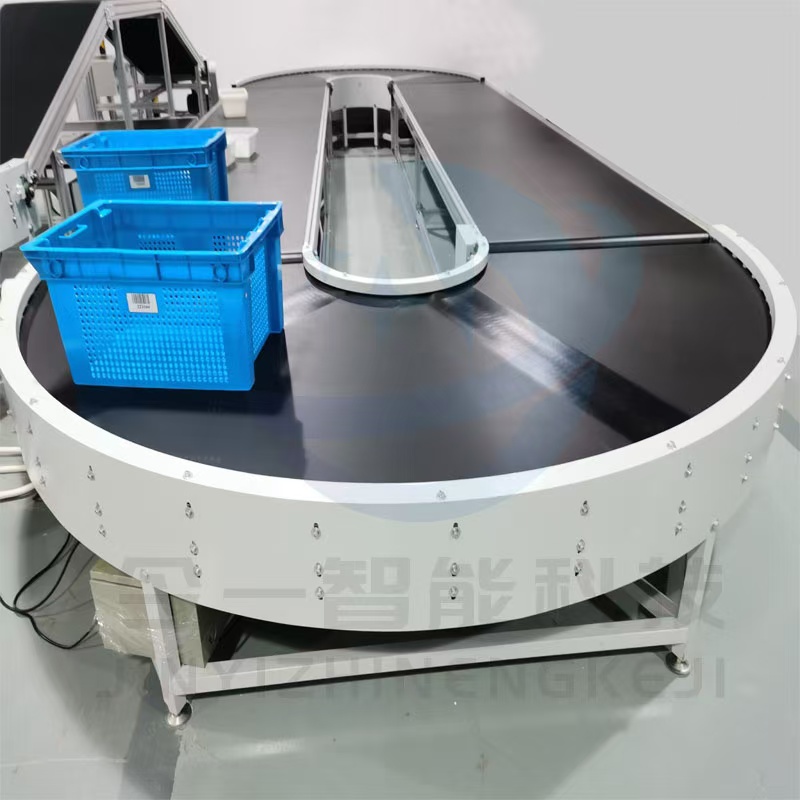 黑色皮帶轉(zhuǎn)彎機